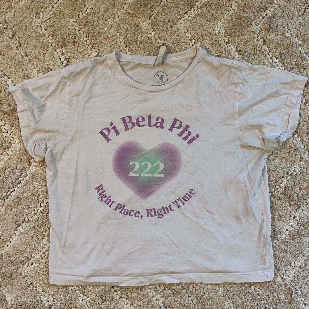 Pi Beta Phi Crop T-Shirt